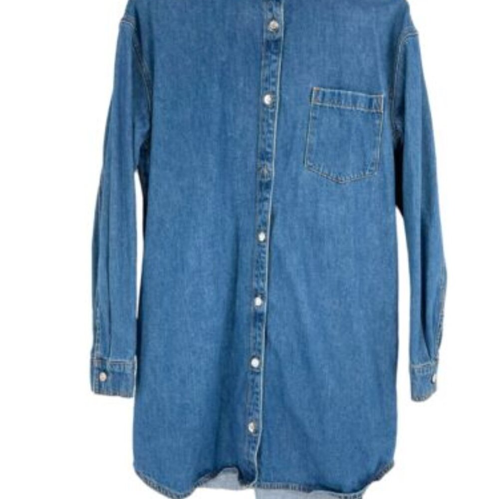 Aritzia long sleeve denim dress